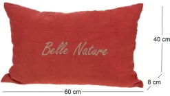 Coussin à message Nature 40 x 60 cm (Terracotta)