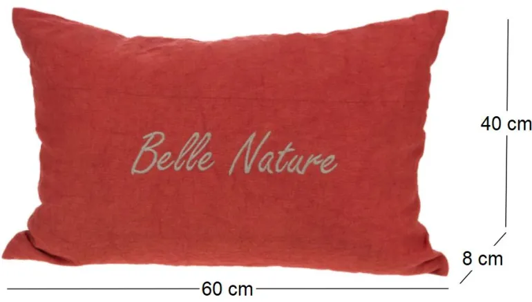 Coussin à message Nature 40 x 60 cm (Terracotta)