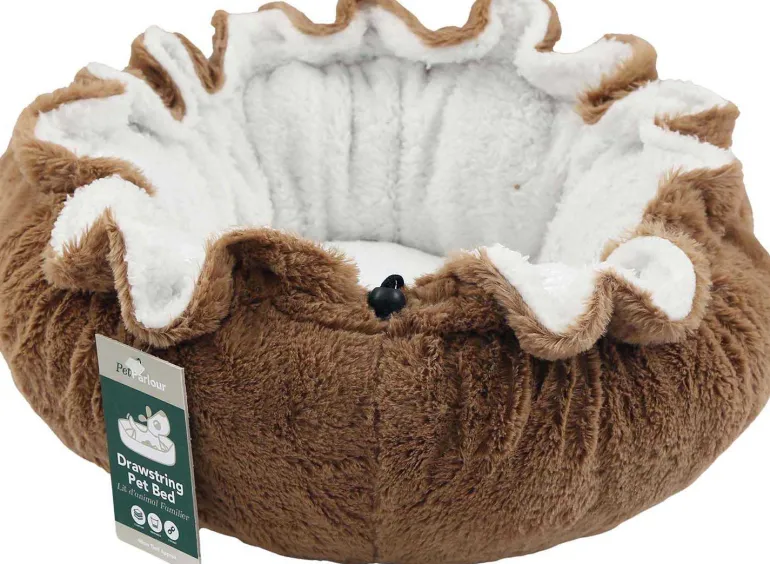 Coussin pour animaux avec lien de serrage 80 x 19 cm (Marron)