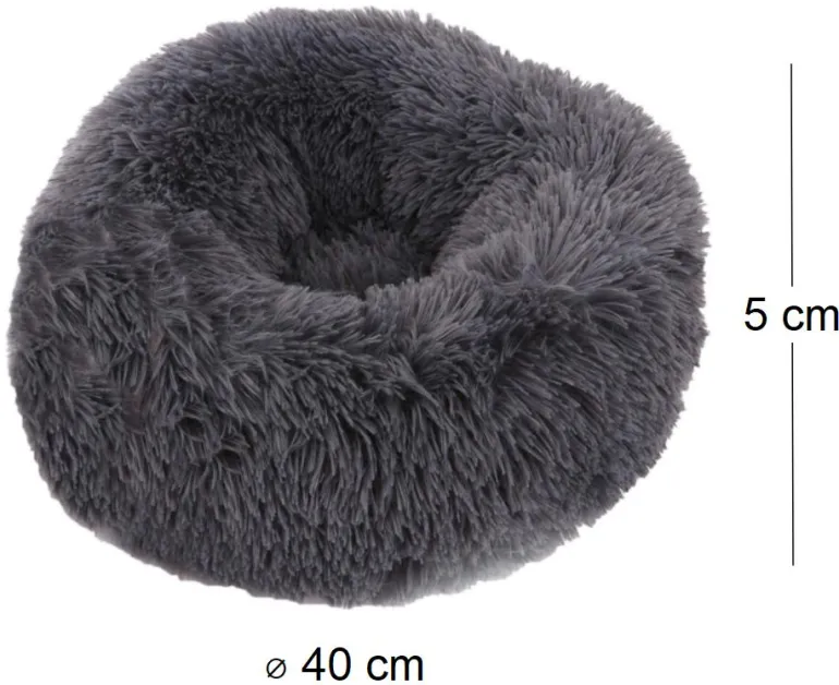 Coussins à poils longs pour animaux 40 cm (Gris)