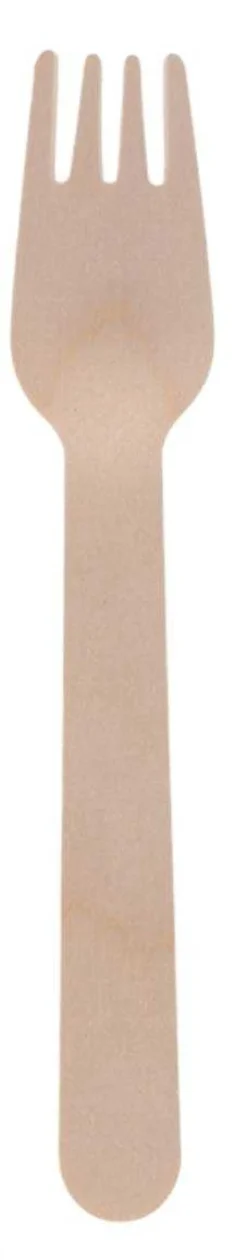 Couverts en bois 100% compostable Herbe (Fourchettes Lot de 20)