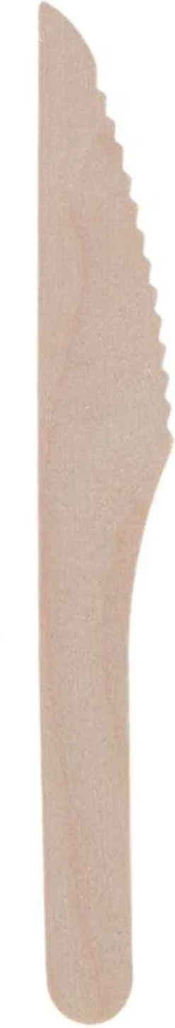 Couverts en bois 100% compostable Herbe (Couteaux Lot de 20)