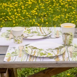 Couverts en bois 100% compostable Herbe (Cuillères à soupe Lot de 20)