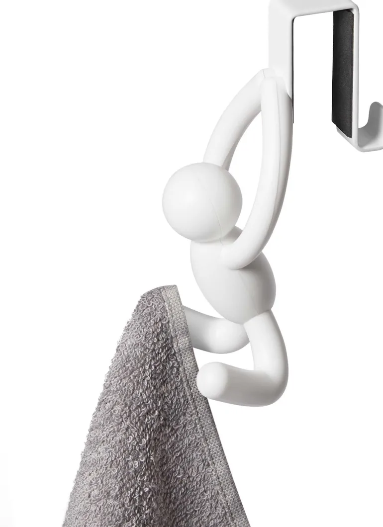 Crochet dessus de placard Buddy (Lot de 2) (Blanc)