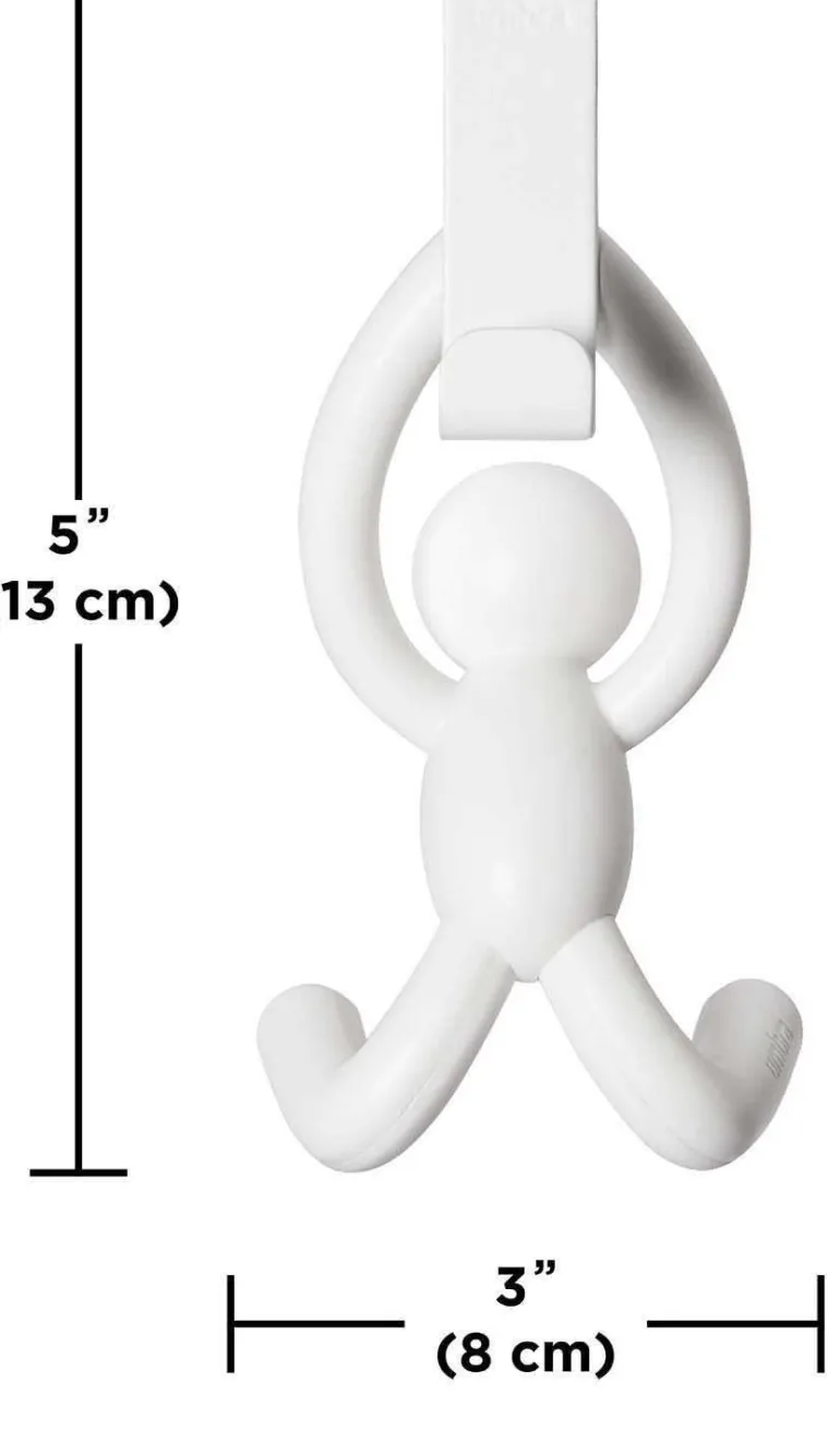 Crochet dessus de placard Buddy (Lot de 2) (Blanc)