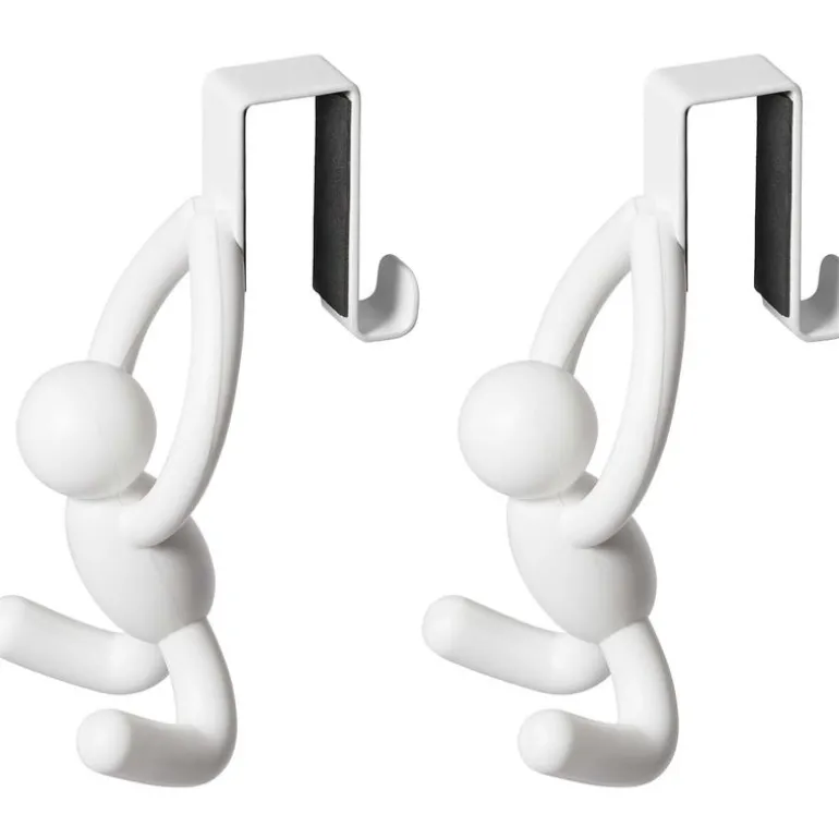 Crochet dessus de placard Buddy (Lot de 2) (Blanc)