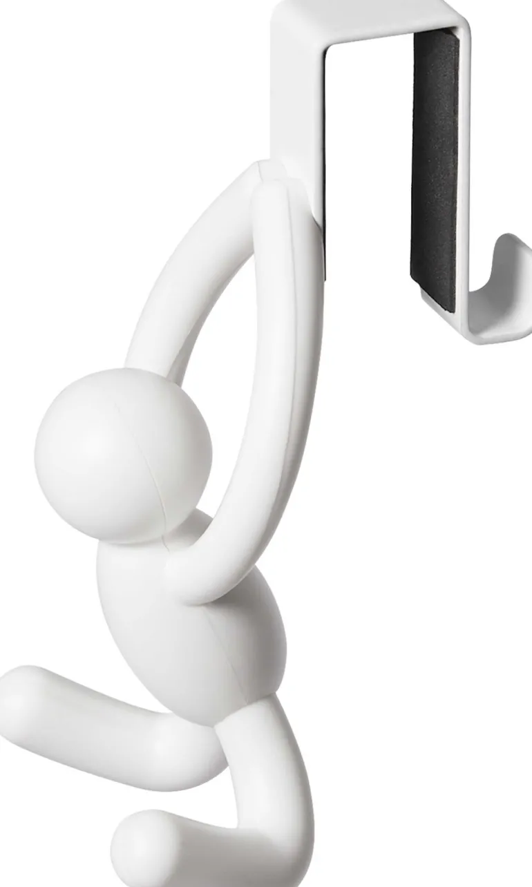 Crochet dessus de placard Buddy (Lot de 2) (Blanc)