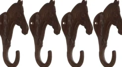 Crochet en fonte Cheval (Lot de 4)