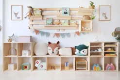 Cube de rangement en pin massif Dinamic (Simple)