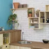 Cube de rangement en pin massif Dinamic (Tablette intermédiaire)