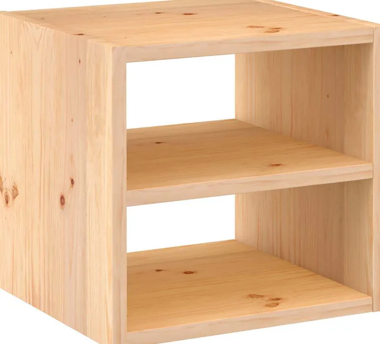 Cube de rangement en pin massif Dinamic (Tablette intermédiaire)