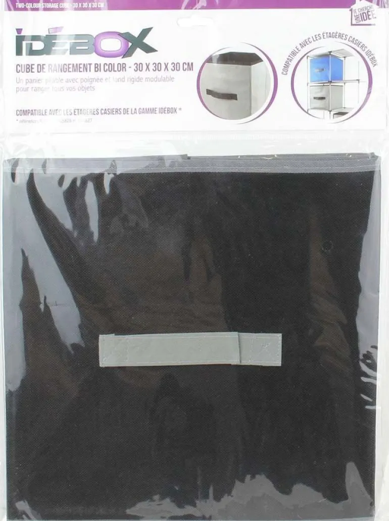 Cube de rangement 30 x 30 cm Smart (Noir)