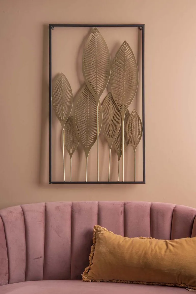 Décoration murale en métal Gold