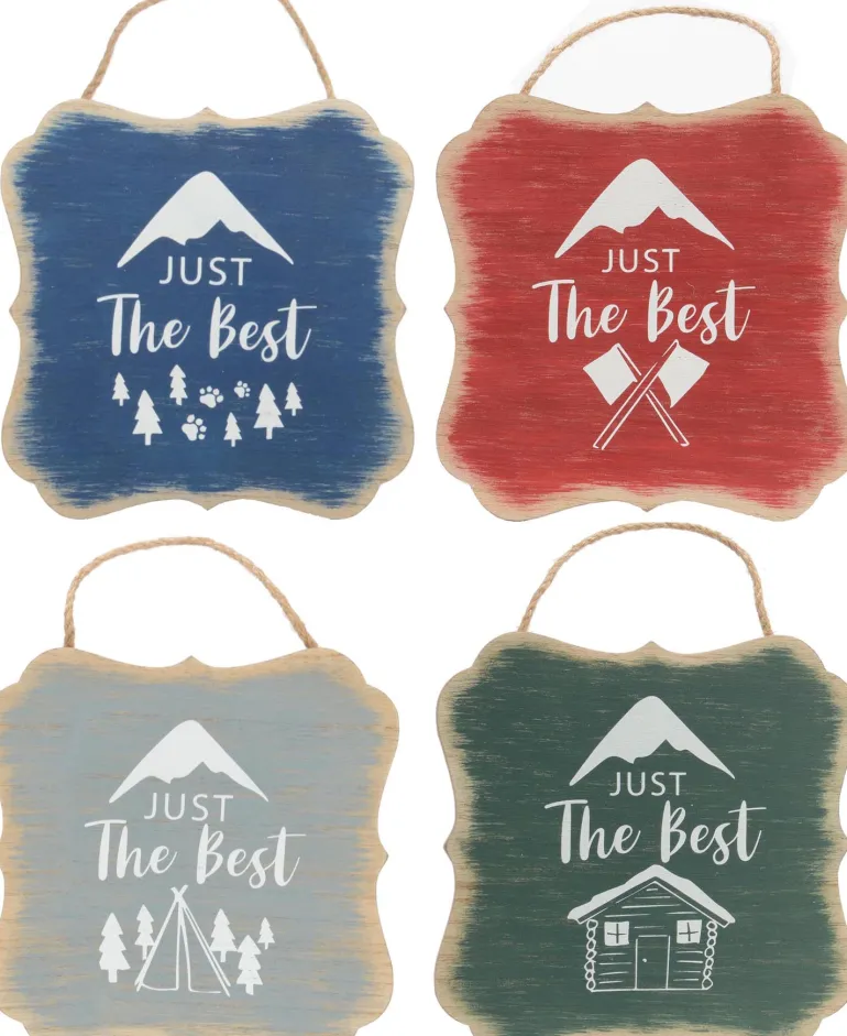 Décorations à suspendre Just the best (Lot de 4)