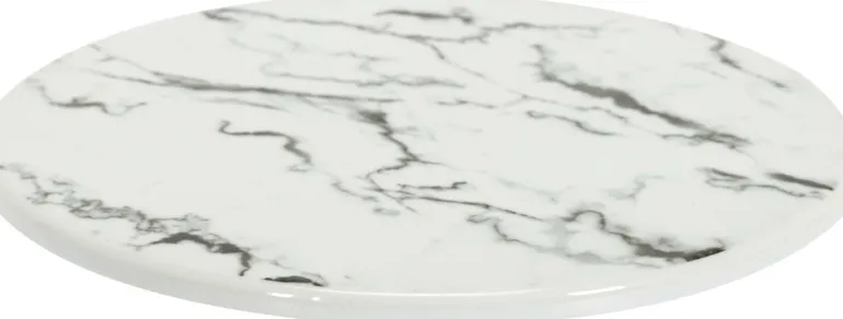Dessous de plat en porcelaine effet marbre 18 cm