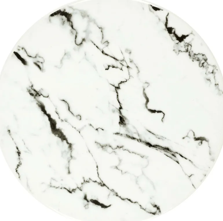 Dessous de plat en porcelaine effet marbre 18 cm