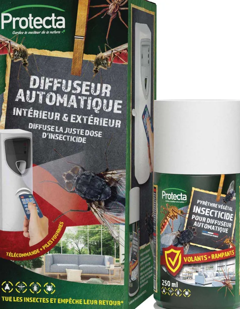 Diffuseur automatique avec insecticide volants-rampants 250 ml