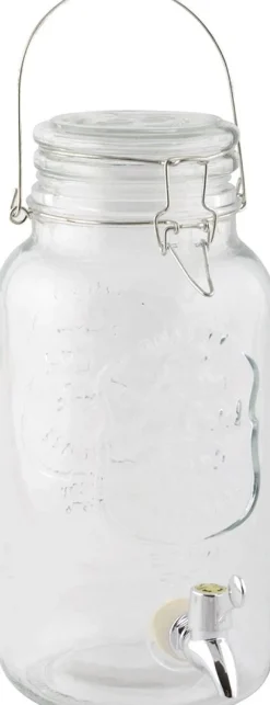 Distributeur boisson avec couvercle à rabat en verre