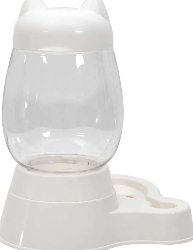Distributeur d'eau et croquettes pour animaux