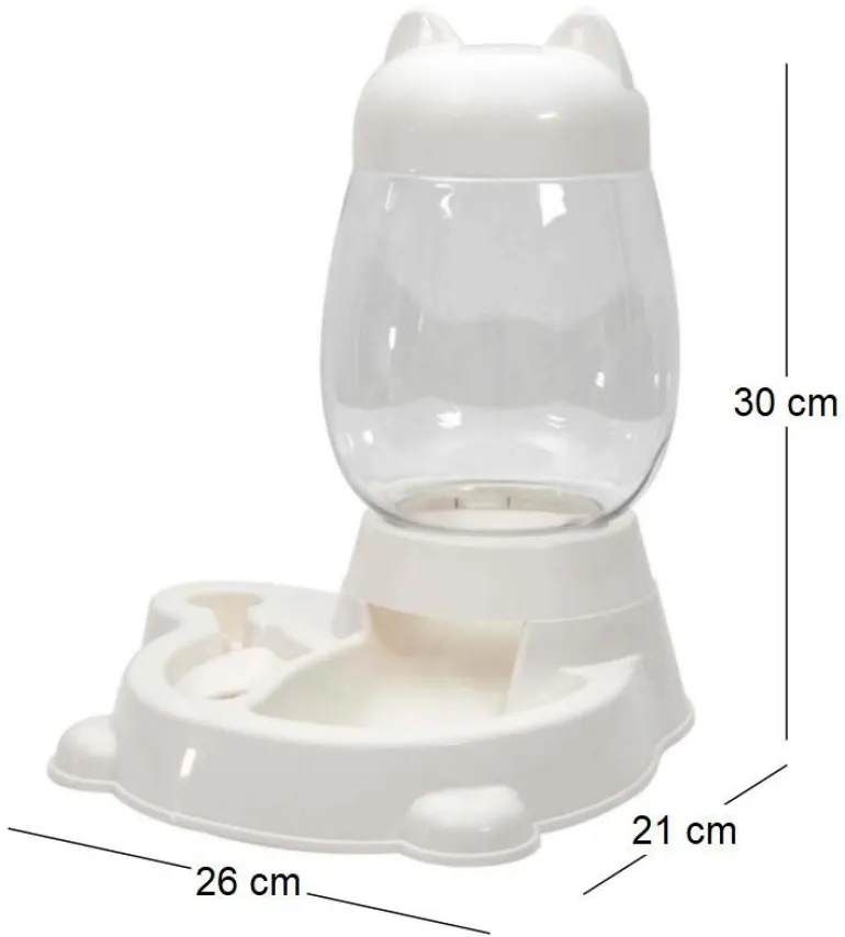 Distributeur d'eau et croquettes pour animaux