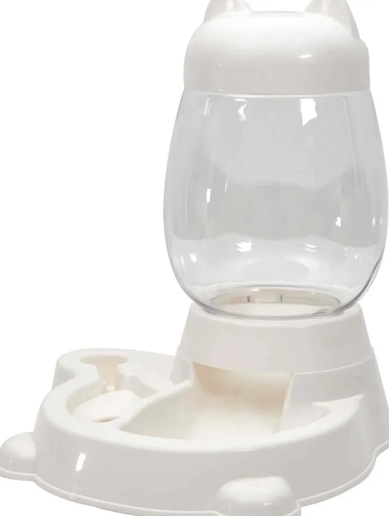 Distributeur d'eau et croquettes pour animaux