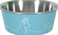 Ecuelle antidérapante bleue pour chiens Love dog (1700 ml)
