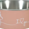 Ecuelle antidérapante rose pour chiens Love dog (750 ml)