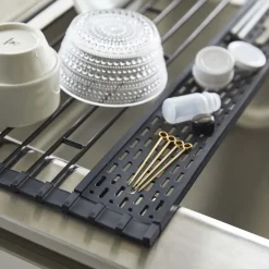 Egouttoir pliable en métal et silicone Drainer