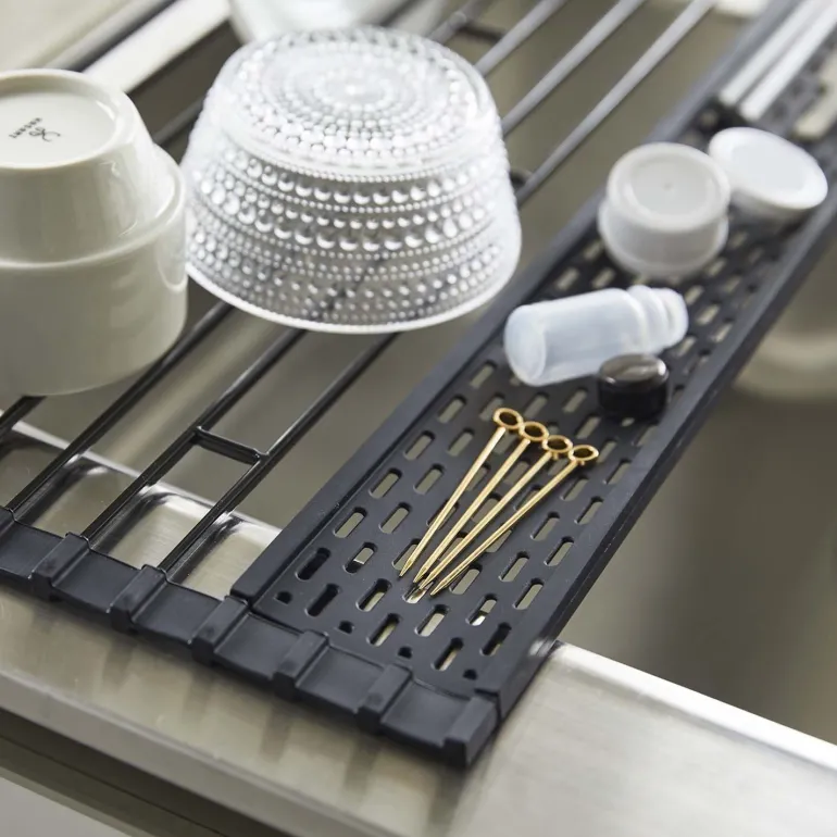 Egouttoir pliable en métal et silicone Drainer
