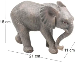Eléphant en résine (Taille 2 (21 x 11 x 16 cm))