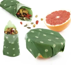 Emballage alimentaire en cire d'abeille Green attitude