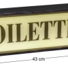 Enseigne lumineuse Toilettes 43 cm