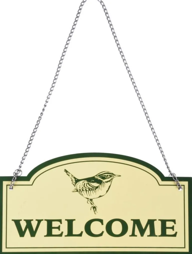 Enseigne Welcome en métal