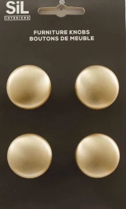 Ensemble de 4 boutons de meuble en alu (Doré)