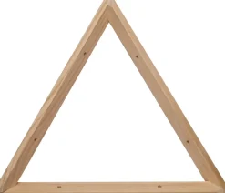 Equerre triangle en pin brut (30 cm)