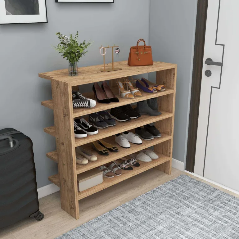 Etagère à chaussures en aggloméré Sargel