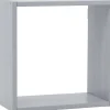 Etagère cube modulable en pin 32 x 32 x 17 cm (Gris)