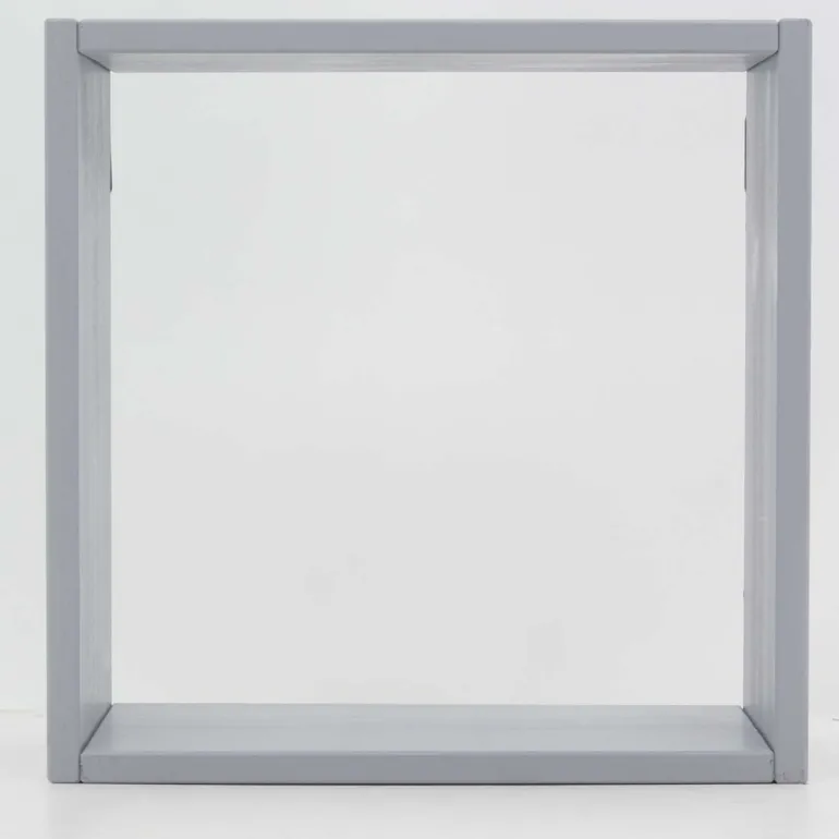 Etagère cube modulable en pin 32 x 32 x 17 cm (Gris)