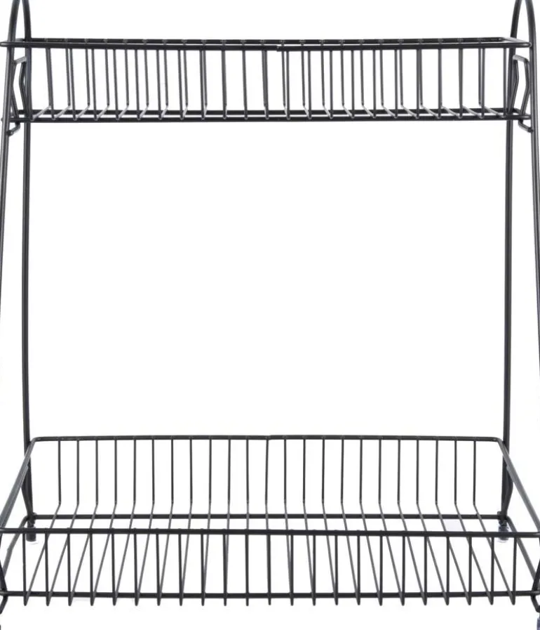 Etagère de cuisine en métal Tidy 30 x 20 x 34.5 cm (Noir mat)