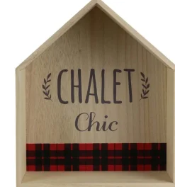 Etagère en bois maison chalet chic 30 cm