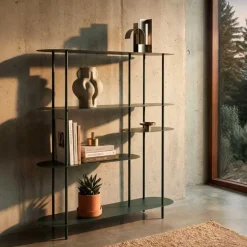 Etagère en métal Saturn 118 x 31 x 39 cm (Vert)