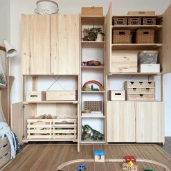 Etagère en pin massif Nova (76.5 x 38.5 x 174.5 cm)