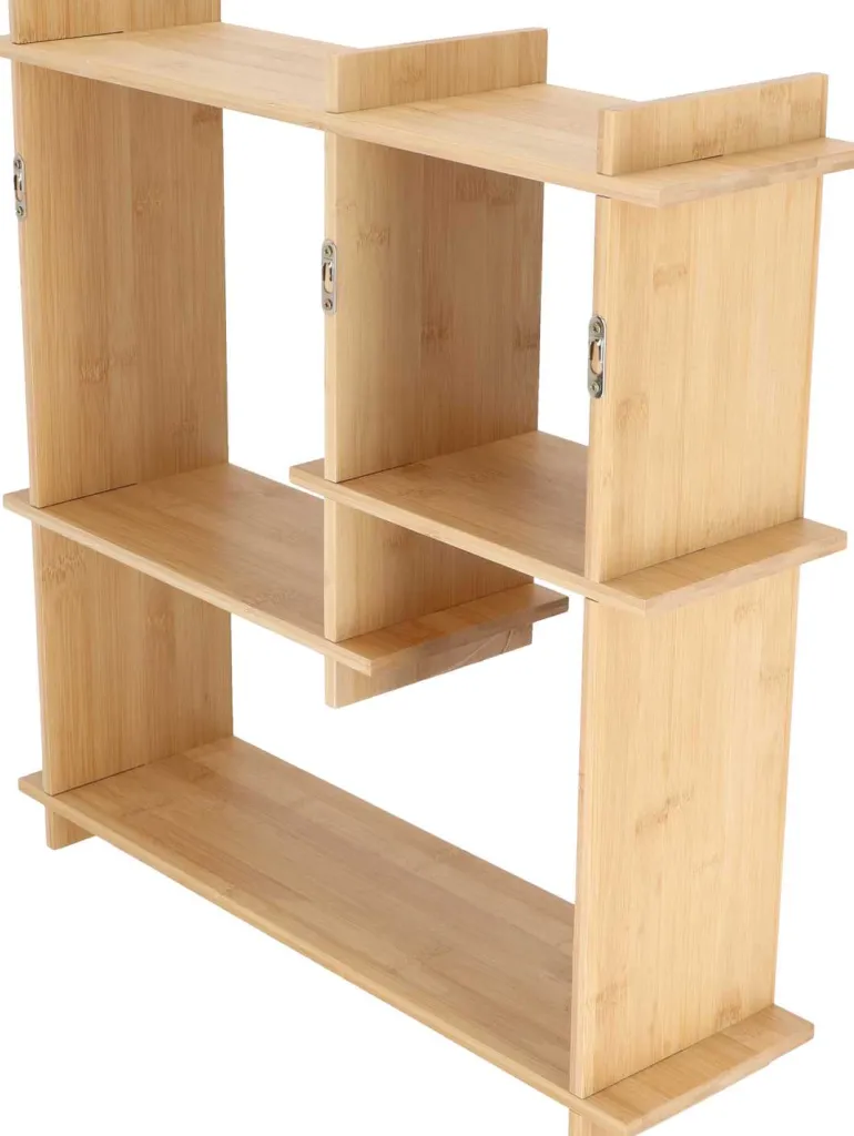 Etagère murale d'intérieur en bambou (Taille L)