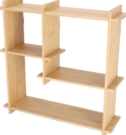 Etagère murale d'intérieur en bambou (Taille L)