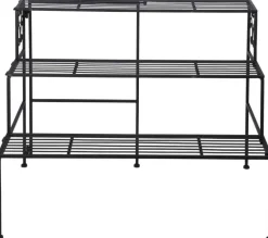 Etagère à plantes pliante en fer (3 niveaux)