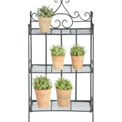Etagère pliante à plantes Arabesques (Droite 3 niveaux)