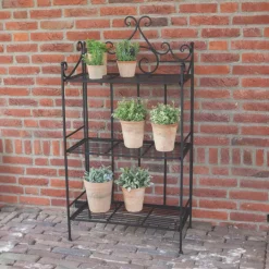 Etagère pliante à plantes Arabesques (Droite 3 niveaux)