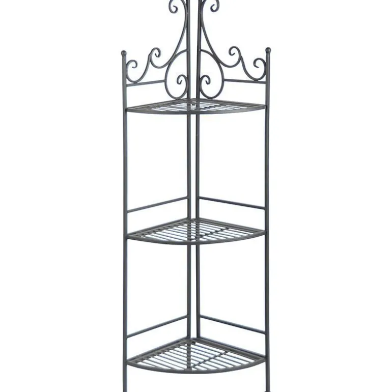 Etagère pliante à plantes Arabesques (Angle 3 niveaux)