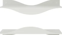 Etagères murales en acier Surf (Lot de 2) (Sable)