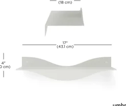 Etagères murales en acier Surf (Lot de 2) (Sable)